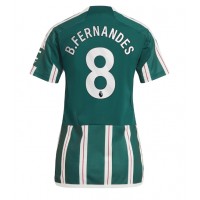 Koszulka piłkarska Manchester United Bruno Fernandes #8 Strój wyjazdowy dla kobiety 2023-24 tanio Krótki Rękaw